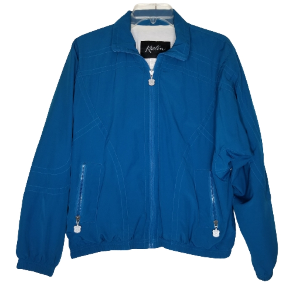 Kaelin Lightweight Windbreaker Lined Bomber Jacket Size: L‎